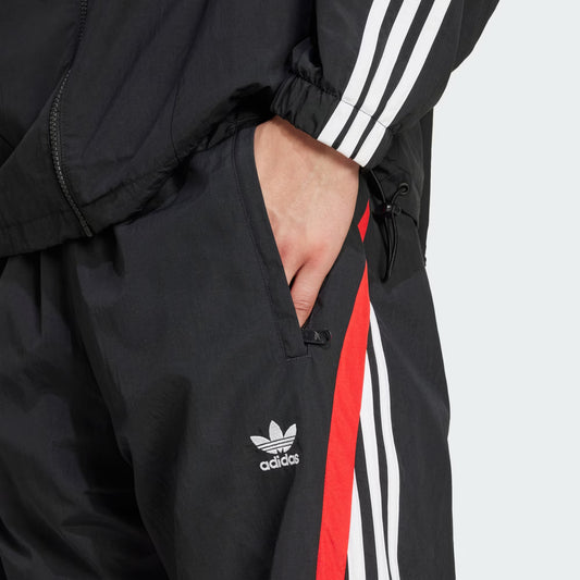 Adidas Classic Signature 3-Stripes Pants | Black | Scarlet