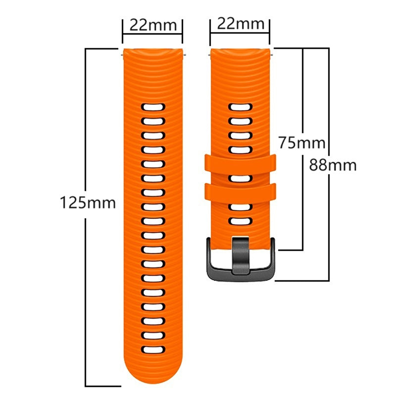 22mm Silicone Watch Band