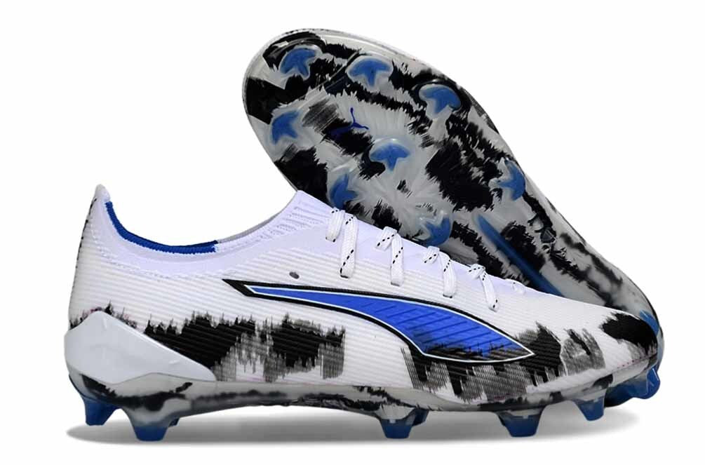 Puma Ultra Ultimate | White | Abstract Black | Blue
