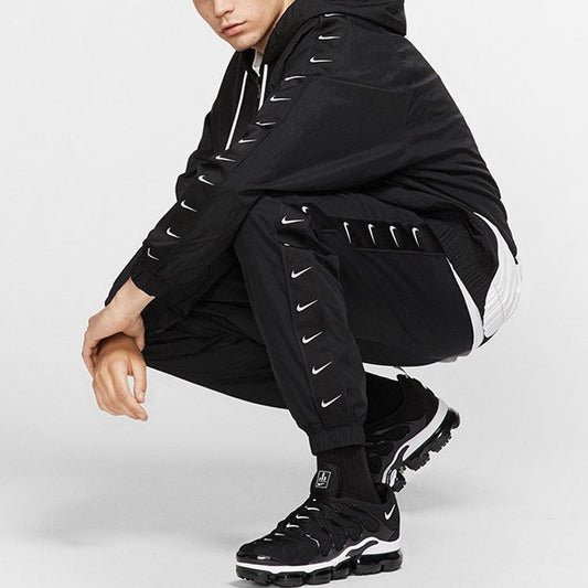 Nike As Nsw Swoosh Pant Side Sports Pants | Black