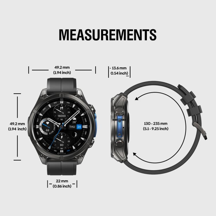 Zeblaze Vibe 8 | Black | Thunder Blue
