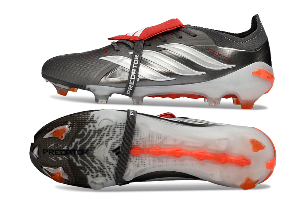 Adidas Predator | Ash Gray | Titanium | Red